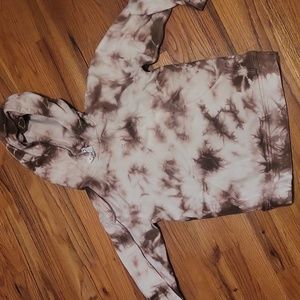 Lululemon heavyweight tye-dyed pink marble sweatshirt